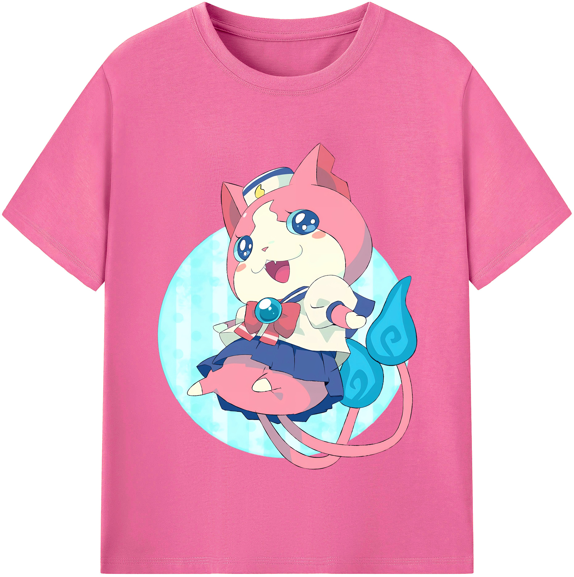 （画像用） 妖怪ウォッチ Yo-kai Watch レディースカジュアルプリントTシャツ（綿100％）